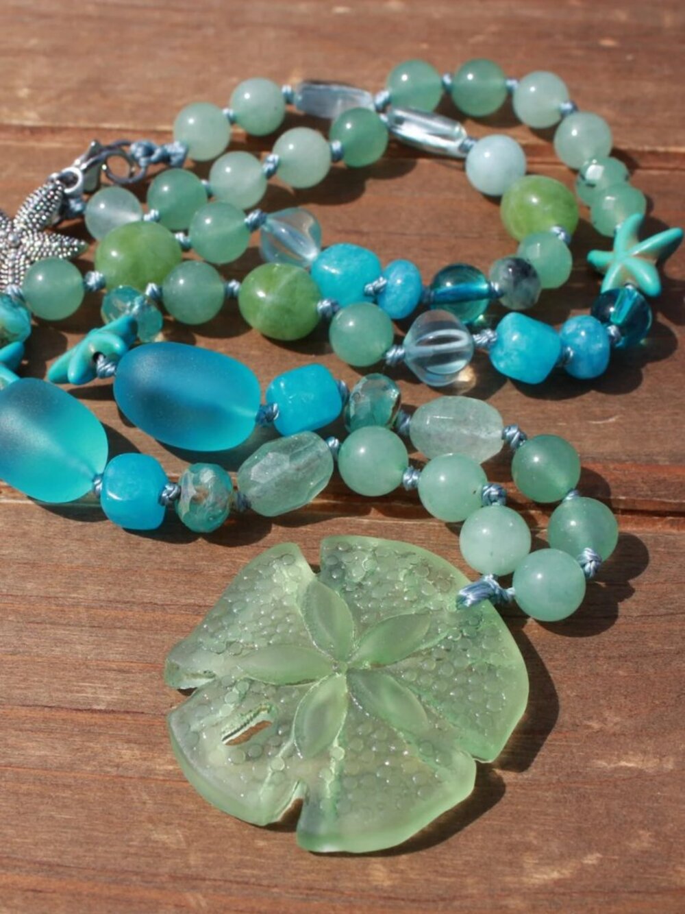 Seaglass & Gemstone Summer Breeze Necklace